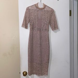 Express Mauve Lace Dress